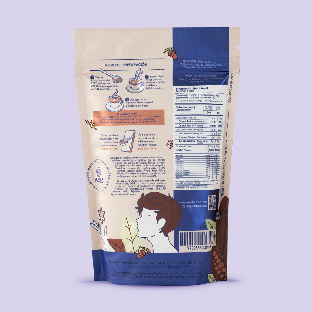 Colágeno Hidrolizado + Cacao Natural – Energía y Belleza