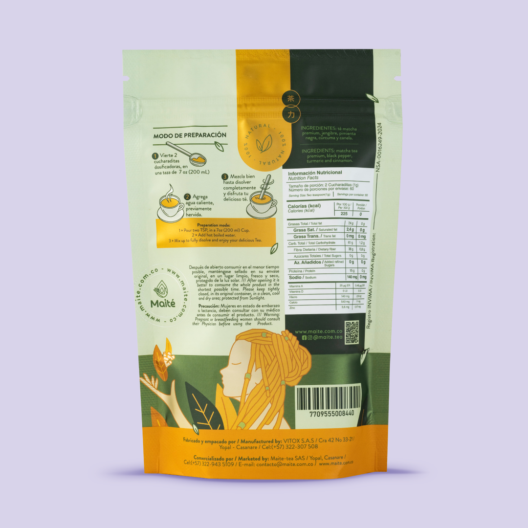 Té Matcha Leche Dorada – Antiinflamatorio & Energía Natural