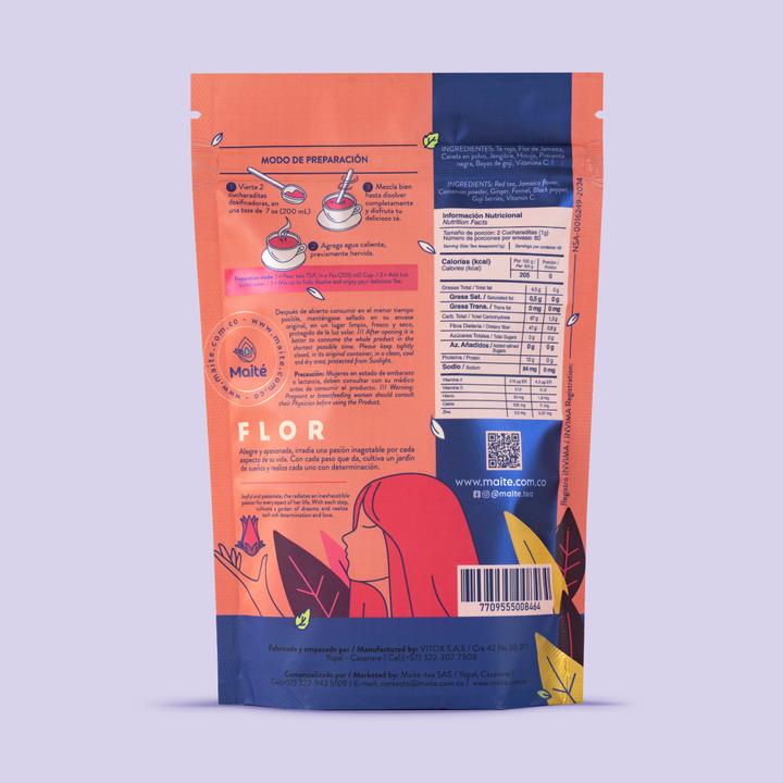 Té Rojo Flor – Metabolismo y Control