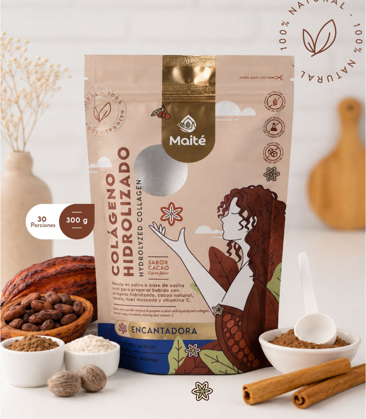 Colágeno Hidrolizado + Cacao Natural – Energía y Belleza